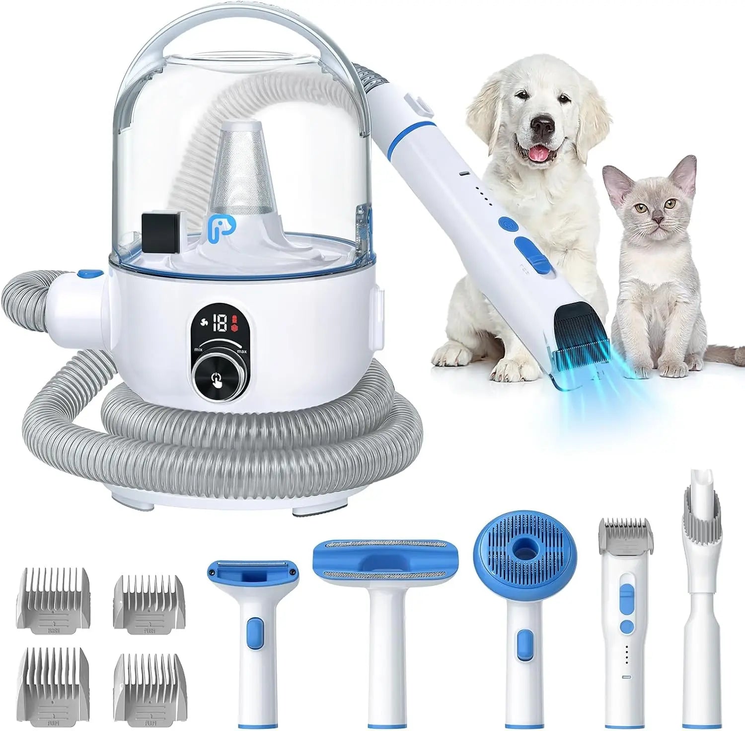 Quiet 5-in-1 Pet Grooming Vacuum